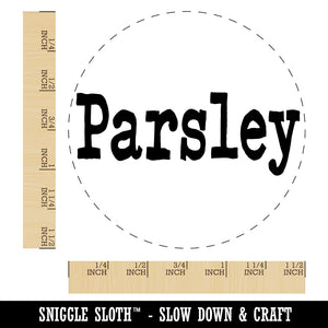 Parsley Herb Fun Text Self-Inking Rubber Stamp for Stamping Crafting Planners