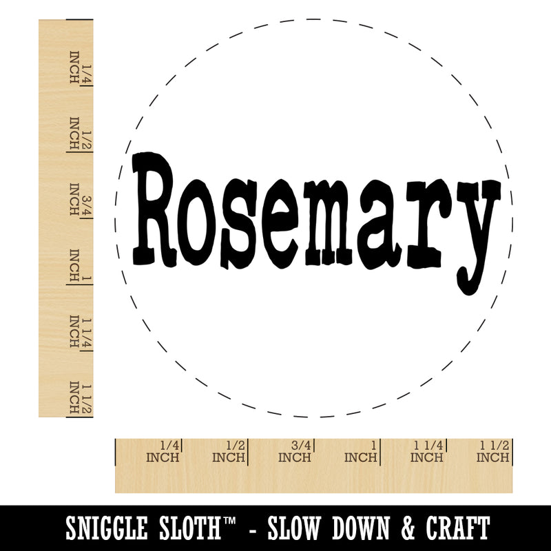 Rosemary Herb Fun Text Self-Inking Rubber Stamp for Stamping Crafting Planners