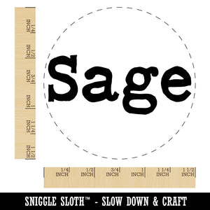 Sage Herb Fun Text Self-Inking Rubber Stamp for Stamping Crafting Planners
