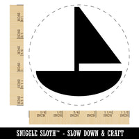 Sail Boat Solid Self-Inking Rubber Stamp for Stamping Crafting Planners