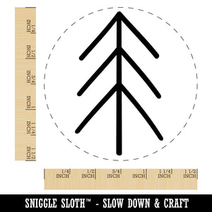 Simple Pine Tree Self-Inking Rubber Stamp for Stamping Crafting Planners