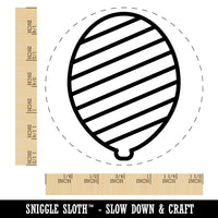 Striped Balloon Party Birthday Self-Inking Rubber Stamp for Stamping Crafting Planners