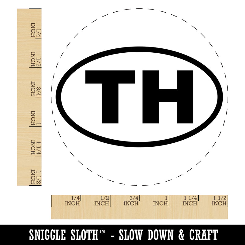 Thailand TH Self-Inking Rubber Stamp for Stamping Crafting Planners