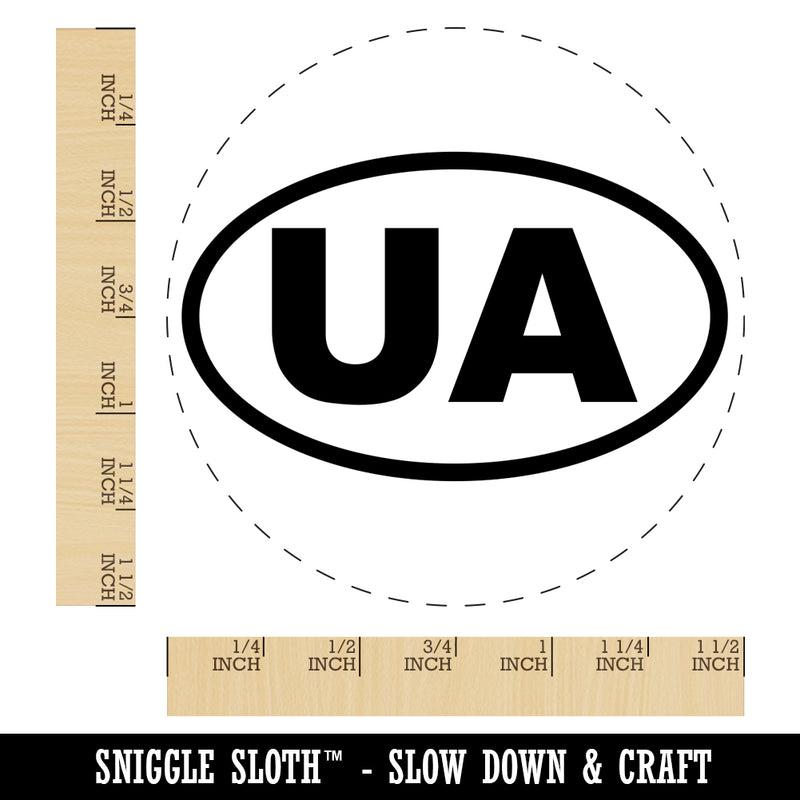 Ukraine UA Self-Inking Rubber Stamp for Stamping Crafting Planners