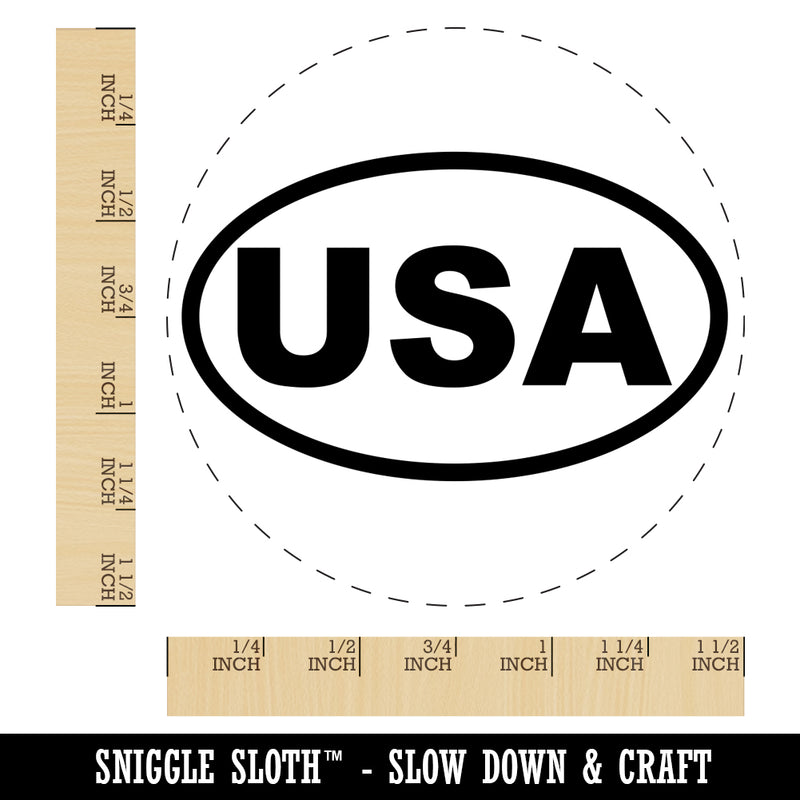 United States of America USA Self-Inking Rubber Stamp for Stamping Crafting Planners