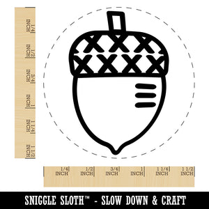 Acorn Doodle Self-Inking Rubber Stamp for Stamping Crafting Planners