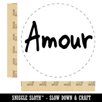 Amour Love French Fun Text Self-Inking Rubber Stamp for Stamping Crafting Planners