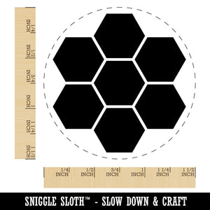 Bee Honeycomb Solid Self-Inking Rubber Stamp for Stamping Crafting Planners