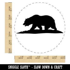 California Flag Bear Solid Self-Inking Rubber Stamp for Stamping Crafting Planners