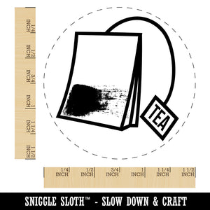 Cute Tea Bag Self-Inking Rubber Stamp for Stamping Crafting Planners