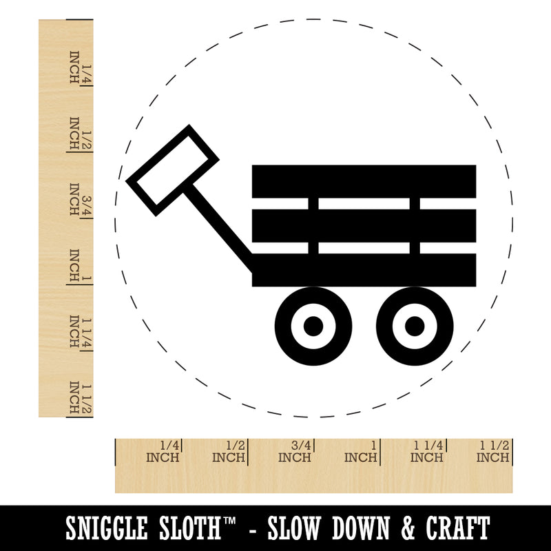 Fun Wagon Self-Inking Rubber Stamp for Stamping Crafting Planners