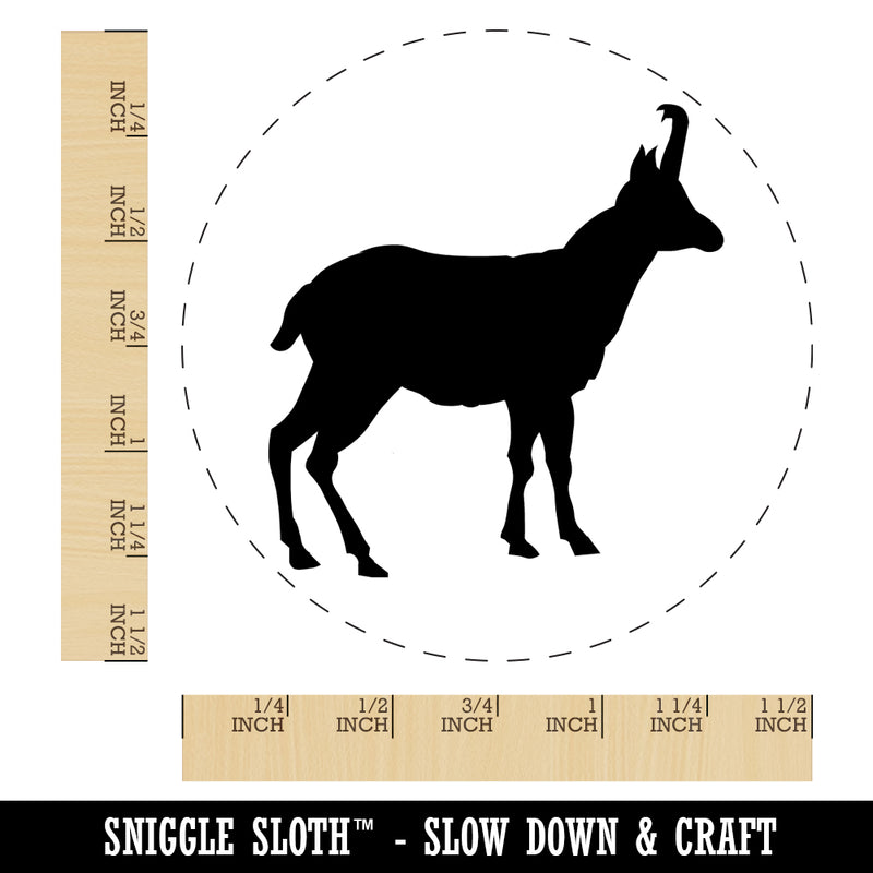 Goat Right Facing Solid Self-Inking Rubber Stamp for Stamping Crafting Planners