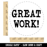 Great Work Fun Text Teacher School Self-Inking Rubber Stamp for Stamping Crafting Planners