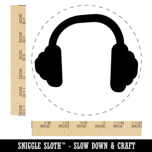 Headphones Ear Solid Self-Inking Rubber Stamp for Stamping Crafting Planners