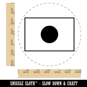 Japan Flag Self-Inking Rubber Stamp for Stamping Crafting Planners