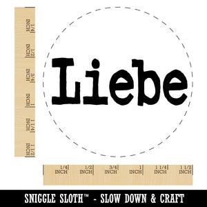 Liebe Love German Fun Text Self-Inking Rubber Stamp for Stamping Crafting Planners