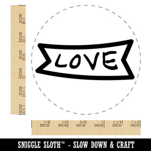 Love Banner Self-Inking Rubber Stamp for Stamping Crafting Planners