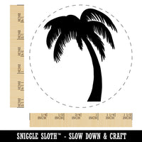 Palm Tree Tropical Solid Self-Inking Rubber Stamp for Stamping Crafting Planners