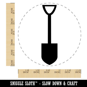 Shovel Silhouette Tools Self-Inking Rubber Stamp for Stamping Crafting Planners