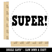 Super Fun Text Teacher School Self-Inking Rubber Stamp for Stamping Crafting Planners