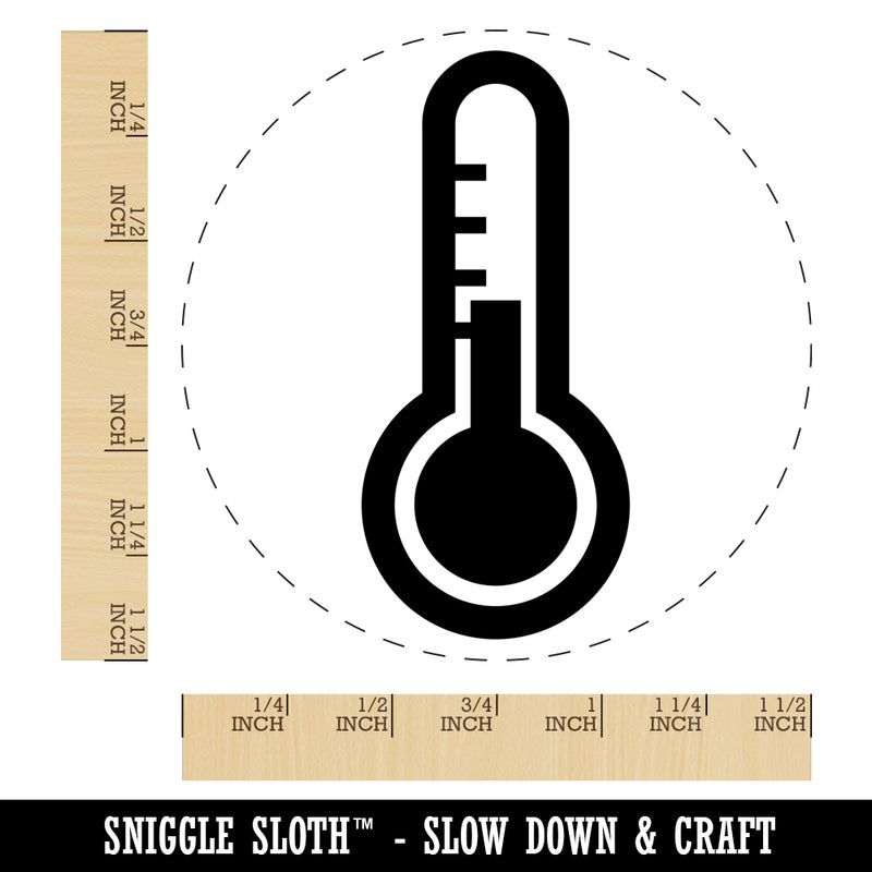 Thermometer Symbol Self-Inking Rubber Stamp for Stamping Crafting Planners