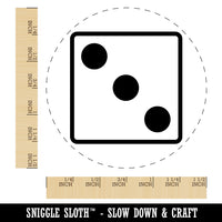 Three 3 Dice Die Self-Inking Rubber Stamp for Stamping Crafting Planners