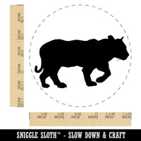 Tiger Walking Solid Self-Inking Rubber Stamp for Stamping Crafting Planners
