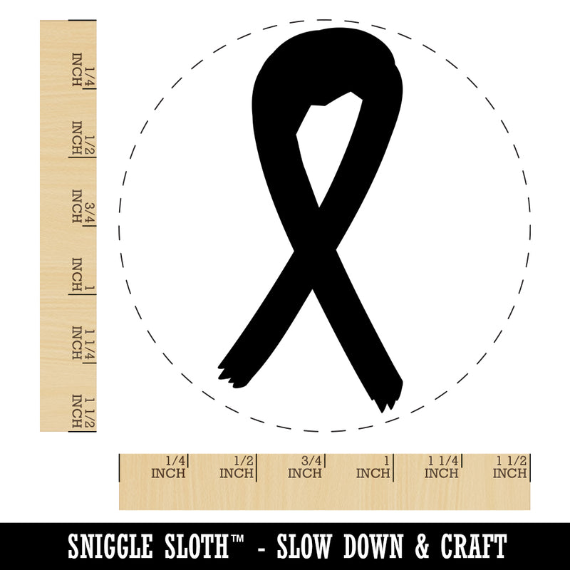 Awareness Ribbon Sketch Self-Inking Rubber Stamp for Stamping Crafting Planners