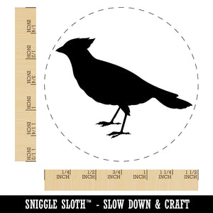 Cardinal Bird Standing Solid Self-Inking Rubber Stamp for Stamping Crafting Planners