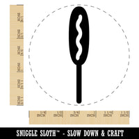 Corn Dog Self-Inking Rubber Stamp for Stamping Crafting Planners