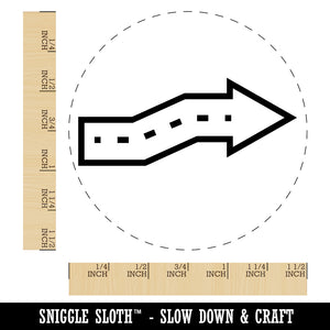 Cute Crooked Arrow Self-Inking Rubber Stamp for Stamping Crafting Planners