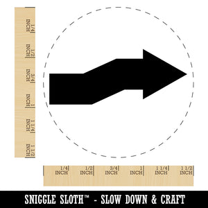 Cute Crooked Arrow Solid Self-Inking Rubber Stamp for Stamping Crafting Planners