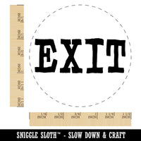Exit Fun Text Self-Inking Rubber Stamp for Stamping Crafting Planners