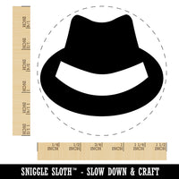 Fedora Hat Self-Inking Rubber Stamp for Stamping Crafting Planners