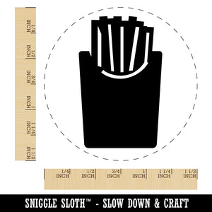 French Fries Self-Inking Rubber Stamp for Stamping Crafting Planners