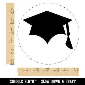 Graduation Cap Solid Self-Inking Rubber Stamp for Stamping Crafting Planners
