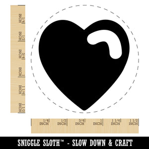 Heart with Swoop Self-Inking Rubber Stamp for Stamping Crafting Planners