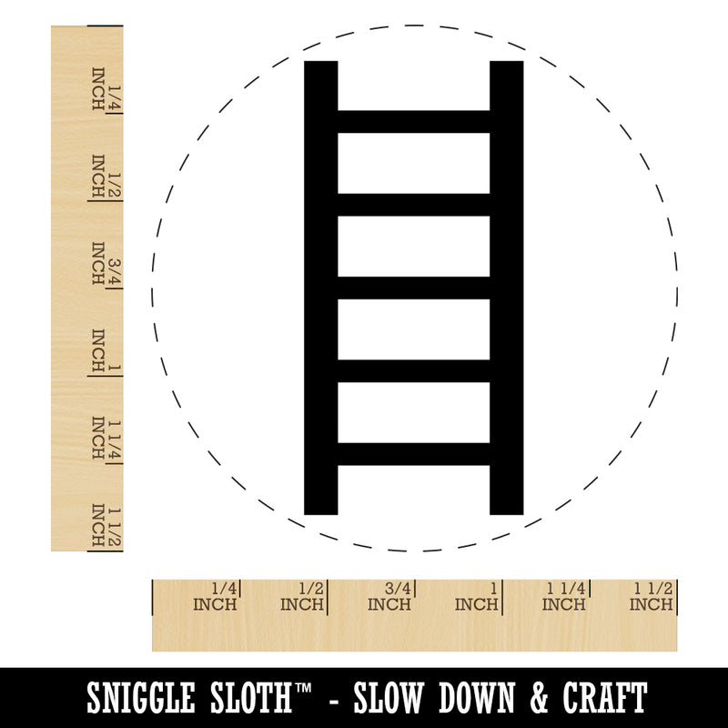 Ladder Solid Self-Inking Rubber Stamp for Stamping Crafting Planners