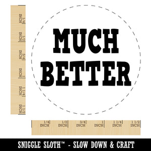 Much Better Fun Text Self-Inking Rubber Stamp for Stamping Crafting Planners