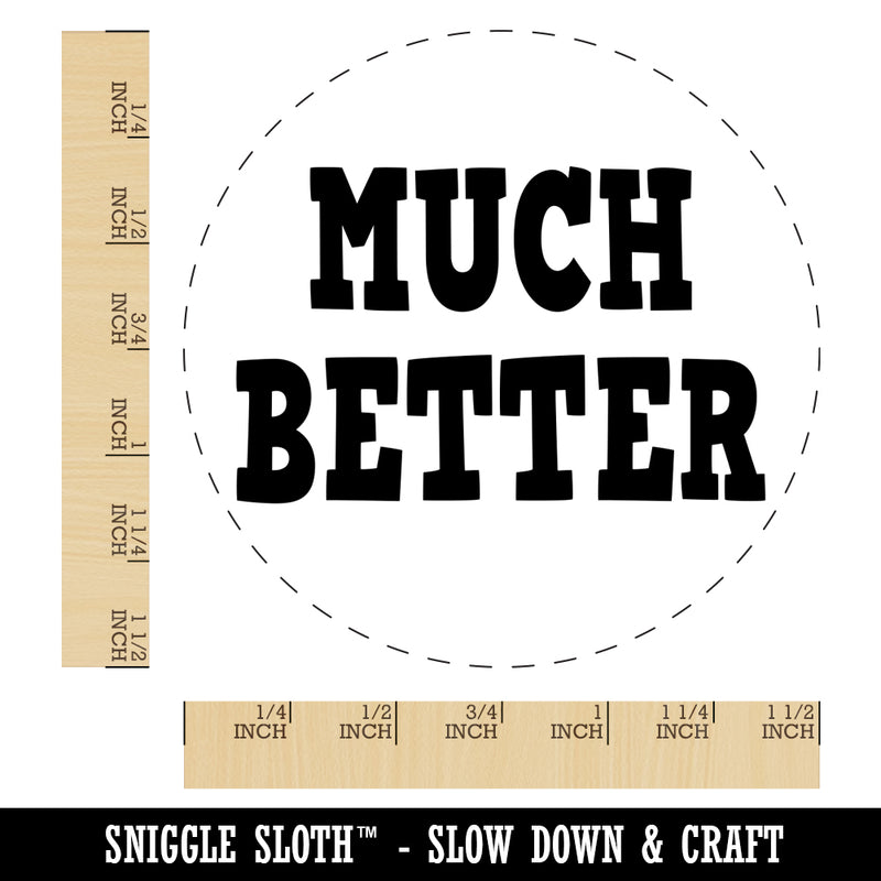 Much Better Fun Text Self-Inking Rubber Stamp for Stamping Crafting Planners