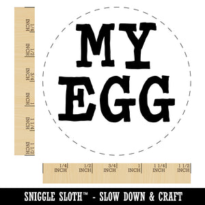 My Egg Fun Text Self-Inking Rubber Stamp for Stamping Crafting Planners