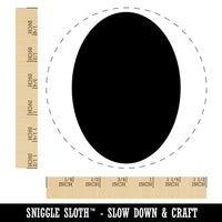 Oval Solid Self-Inking Rubber Stamp for Stamping Crafting Planners