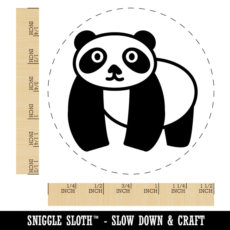 Panda Walking Doodle Self-Inking Rubber Stamp for Stamping Crafting Planners