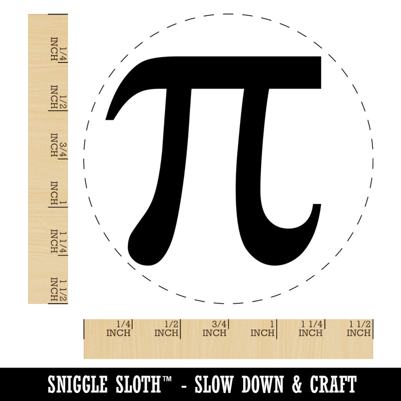 Pi Symbol Self-Inking Rubber Stamp for Stamping Crafting Planners