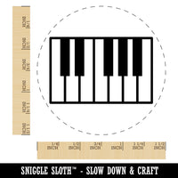 Piano Keys Octave Self-Inking Rubber Stamp for Stamping Crafting Planners