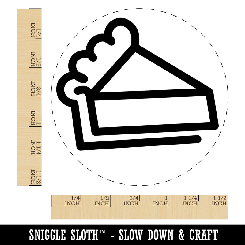 Piece of Pie Self-Inking Rubber Stamp for Stamping Crafting Planners