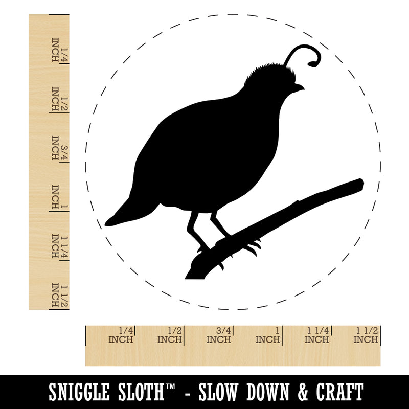 Quail Bird Solid Self-Inking Rubber Stamp for Stamping Crafting Planners