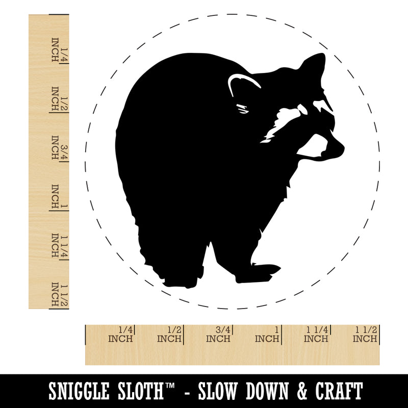 Racoon Sketch Self-Inking Rubber Stamp for Stamping Crafting Planners
