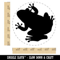 Rainforest Tree Frog Solid Self-Inking Rubber Stamp for Stamping Crafting Planners