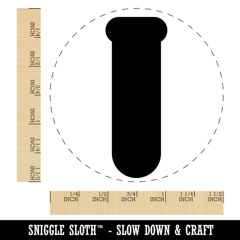 Science Glassware Test Tube Solid Self-Inking Rubber Stamp for Stamping Crafting Planners